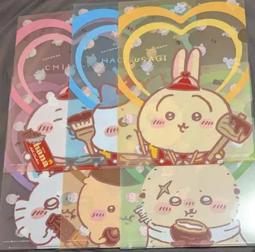 치이카와(먼작귀) 로손 클리어 파일 전 6종 컴플리트 해피 발렌타인