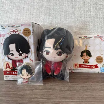 제일복권 미세스 그린애플 오오모리 모토키 봉제 인형 메탈 참