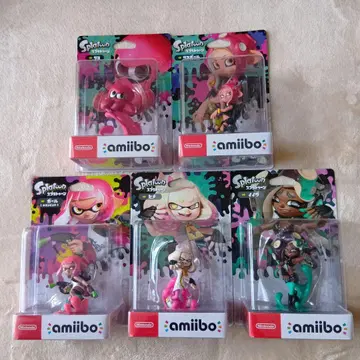 스플래툰 amiibo 피규어 5체 세트