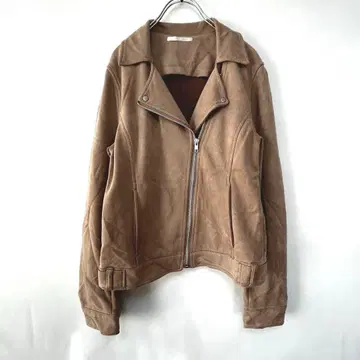 레트로걸 라이더 자켓 베이지 M 사이즈 겉옷