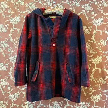 DOG DEPT 아우터 빨간색 체크 S