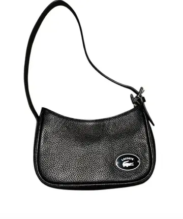 LACOSTE 블랙 가죽 숄더백