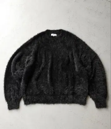 오버사이즈 퍼 니트 풀오버