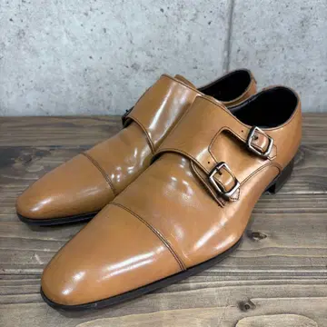 REGAL 브라운 더블 몽크 스트랩 슈즈 25cm