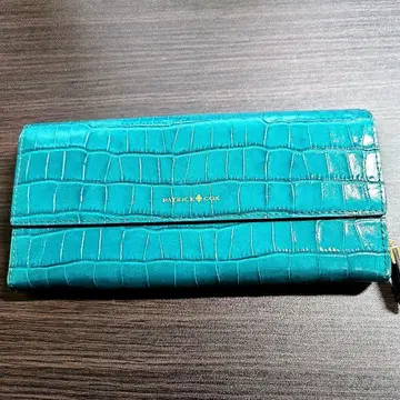 PATRICK COX 터콰이즈 장지갑