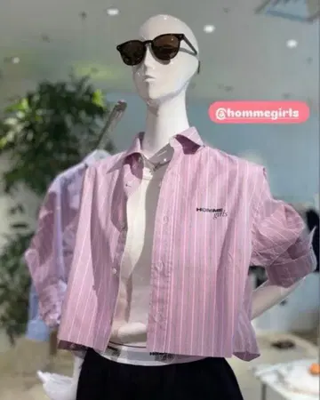 론 헤르만 별주 HOMME girls 옴걸즈 크롭 셔츠