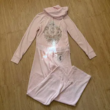 Juicy Couture 핑크 셋업 후드티 S 팬츠 XS