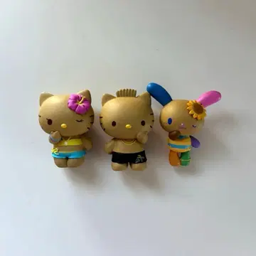 산리오 모두 함께 바캉스 피규어 키티 다니엘 우사하나 3종 세트