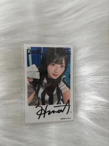 아오키 히나 BLUE TRIP 친필 사인 폴라로이드풍 포토 카드