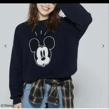 [ 디즈니 ] 더블 자카드 니트탑 M 사이즈