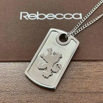 REBECCA 레베카 사자 울프 모티브 플레이트 목걸이