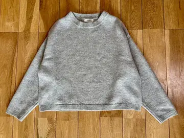 doux bleu 도우 블루/울 크루넥 니트 긴팔