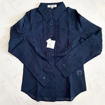 [ 미사용 새상품 ] ATELIER SAB 네이비 프릴 셔츠