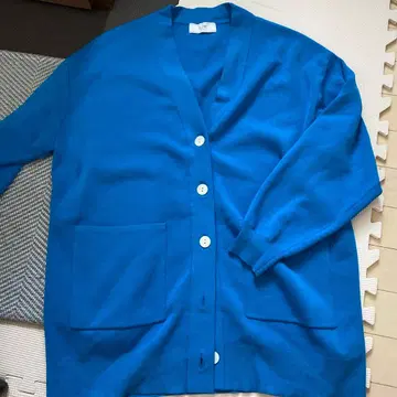 SLOBE IENA 파랑 버튼 긴팔 가디건