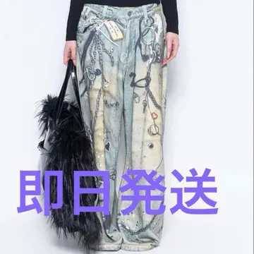 THEREDTHREAD S 프린트 스웨트 1 토이즈 블루 새상품