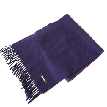 DKNY 퍼플 프린지 머플러