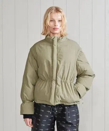 H BEAUTY&YOUTH 타스란 나일론 다운 자켓