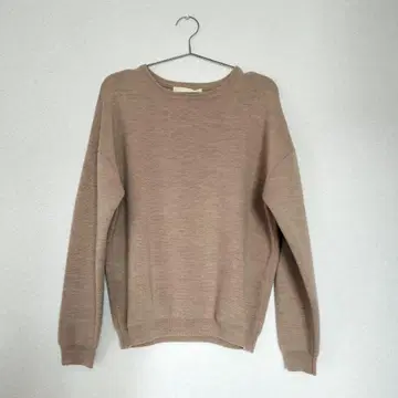 [미사용] 슬로브 이에나 여성용 100% 울 베이지 긴팔 스웨터