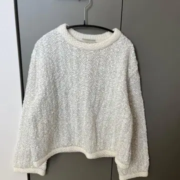 UNITED ARROWS 화이트 니트 스웨터 긴팔