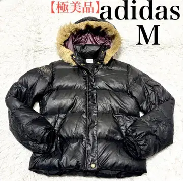 [ 컨디션 최상 ] 아디다스 다운 자켓 블랙 퍼 포함 M