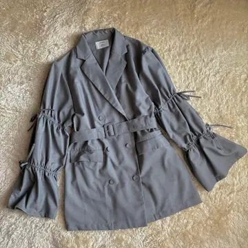 jouetie 슬리브 리본 자켓 미니 원피스