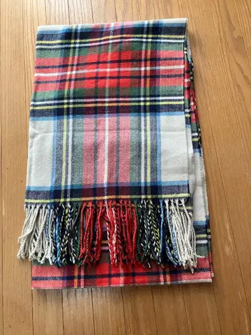 타탄 체크 스톨