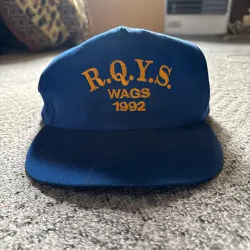 캡 구제 의류 90s R.Q.Y.S 스냅백 파랑 1992 자수 그린