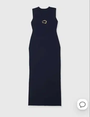 택 포함 새상품 JOSE MOON MOTIF KNIT DRESS 네이비