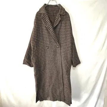 에고이스트 체스터 코트 롱 코트 브라운 계열 프리 사이즈 겉옷