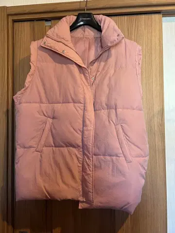 핑크 다운 베스트