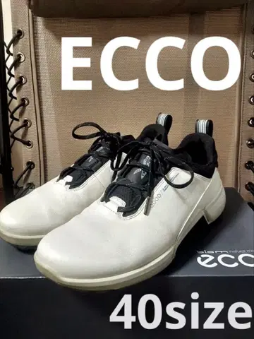 ECCO 골프화 화이트 40 사이즈