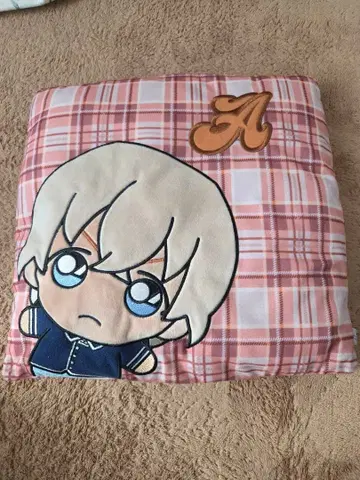 명탐정 코난 아무로 토오루 체크 무늬 쿠션 SEGA제