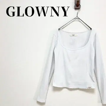 그로우니 G CLASSIC 리브 스퀘어 롱 슬리브 사이즈 F 화이트