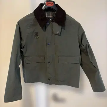 바버 SPEY 피치스킨 코튼 숏 길이 블루종