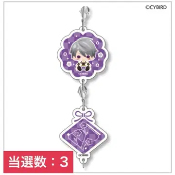 이케멘 전국 매혹의 무장 복권 챠레복권 아크릴 참 세트 미츠나리