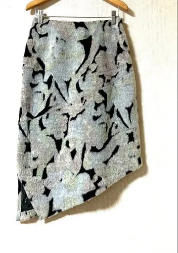 COSA-NOSTRA 울/알파카 혼방 올 패턴 스커트 40