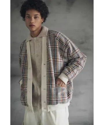 monkey time CHECK CARDIGAN 가디건