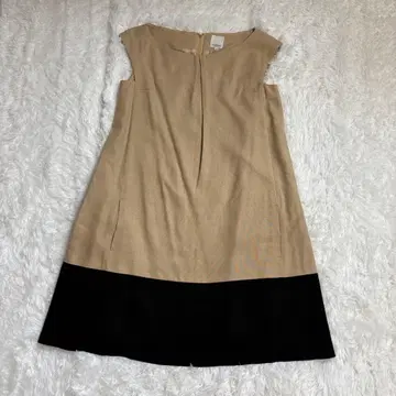 Matrice 슬리브리스 튜닉 M 베이지 월드 바이컬러