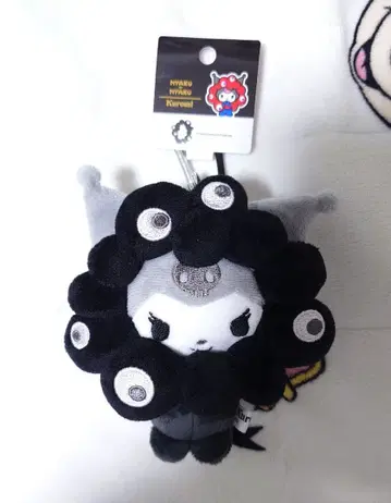 산리오 블랙 미야쿠 변신 봉제 인형 BC 카라비너 쿠로미