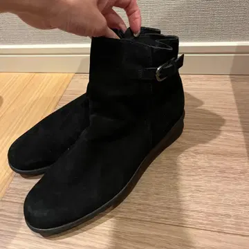 레어 숏부츠 블랙 스웨이드