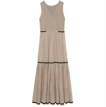 앞뒤 2Way 콤비 니트 원피스