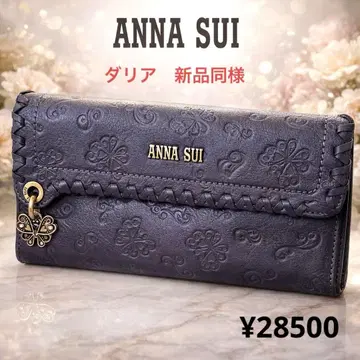새상품급 ANNA SUI 장지갑 달리아 안나수이 크리스마스 비비안