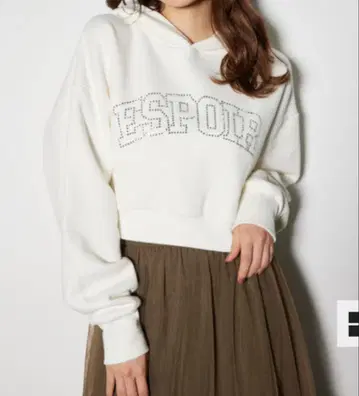 rienda 비쥬 로고 후디 탑