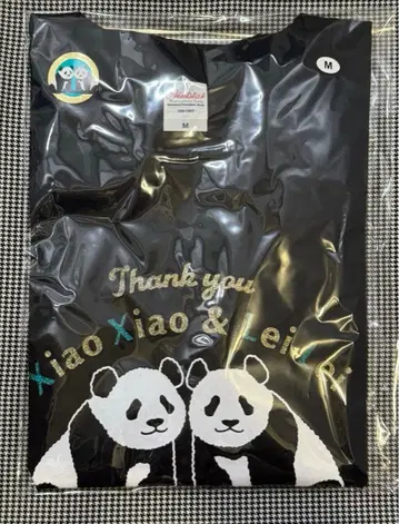 우에노 동물원 샤오샤오 레이레이 성인용 T셔츠 M사이즈