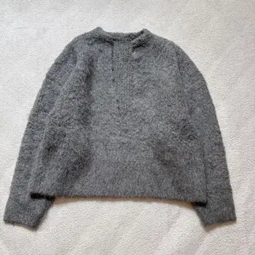 새상품급 24AW Whim Gazette 믹스얀 V넥 풀오버