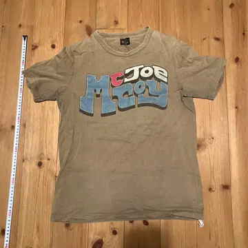 McCoy 로고 프린트 T셔츠 베이지