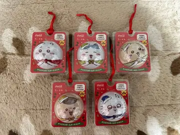 코카콜라 치이카와 (먼작귀) 공 오너먼트 크리스마스 전 5종 컴플리트