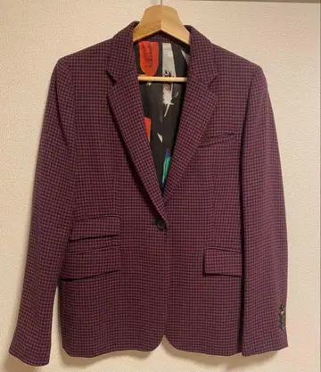 Paul Smith 자켓 하운드투스 체크 패턴 40 사이즈