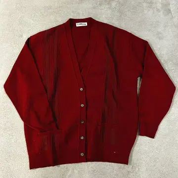 Athena 와인 레드 가디건