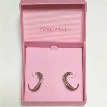 Swarovski 후프 귀걸이 실버